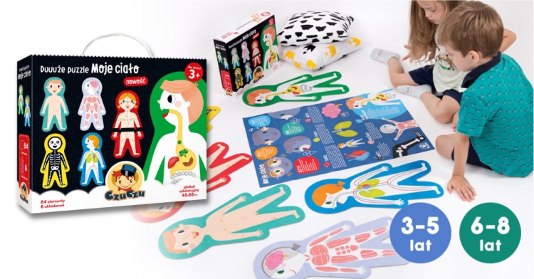 Duuuże puzzle Moje ciało CzuCzu