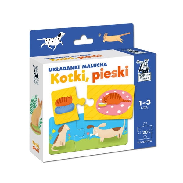 Kotki, pieski. Układanki malucha. Kapitan nauka