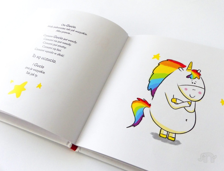 Uczucia Gucia. Gucio się wstydzi