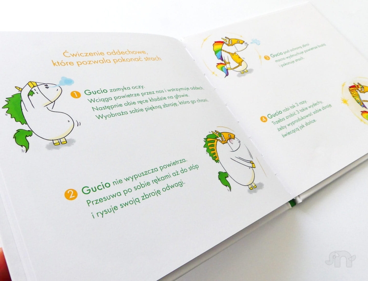 Uczucia Gucia. Gucio się boi