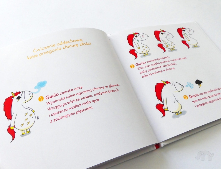 Uczucia Gucia. Gucio się złości