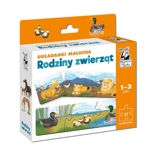 Rodziny zwierząt. Układanki malucha