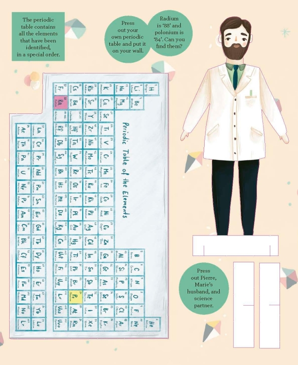 Little People, Big Dreams - Marie Curie Paper Doll