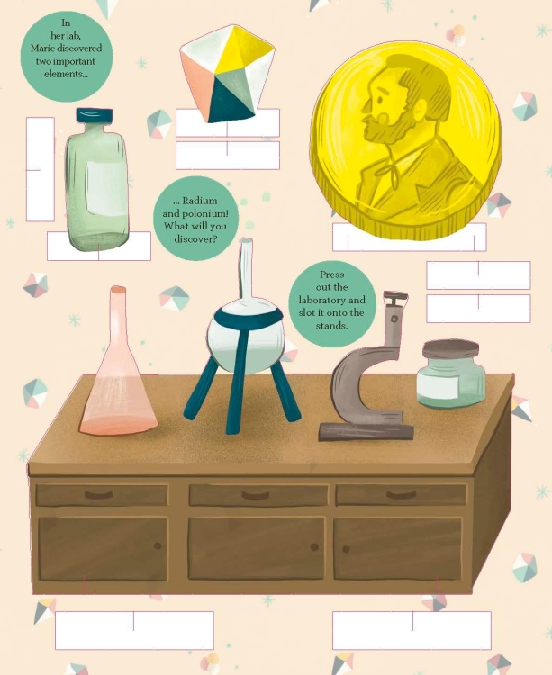 Little People, Big Dreams - Marie Curie Paper Doll
