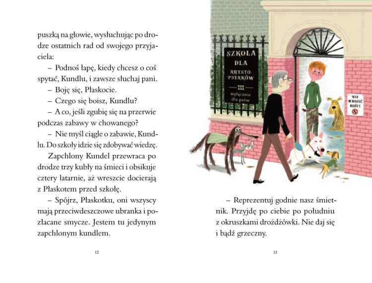 Zapchlony kundel w szkole