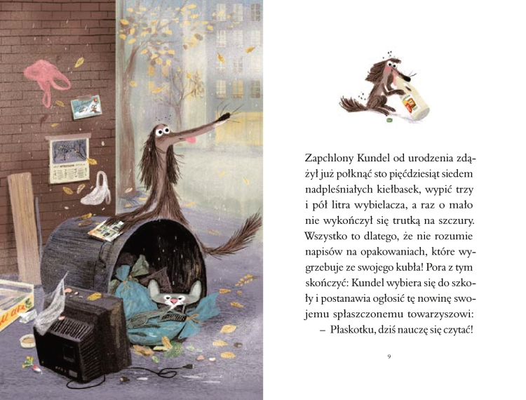 Zapchlony kundel w szkole