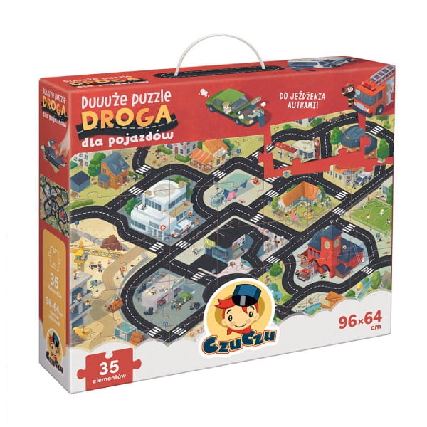 Duuuże puzzle Droga dla pojazdów 3+