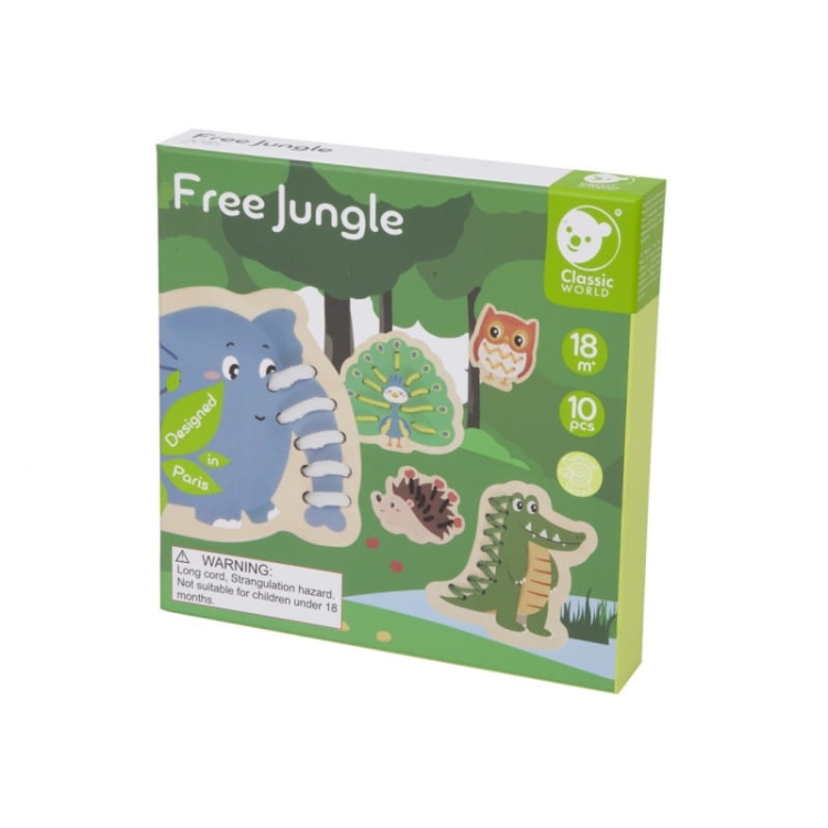 CLASSIC WORLD Drewniana Sznurowanka Przeplatanka Nawlekanka Przewlekanka Zwierzątka 10 el.9.jpg