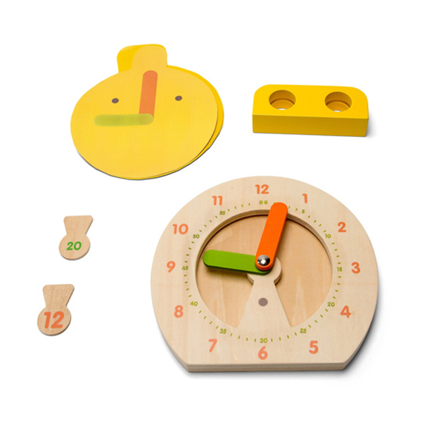 BS Toys, drewniana gra edukacyjna 2 x Zegar (cyfrowy i analogowy).jpg.png