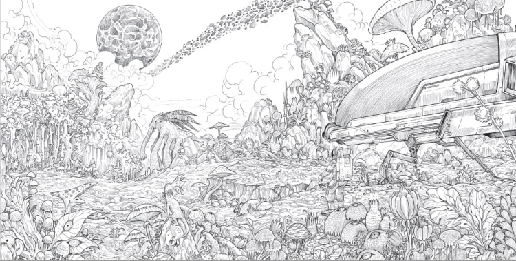 Obce światy. Pokoloruj kosmiczne królestwa_3 - księgarnia Natuli.png