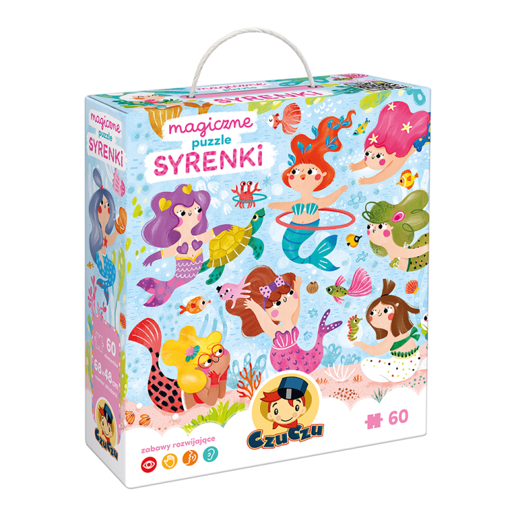 Puzzle 60 magiczne Syrenki 4+ CzuCzu - księgarnia Natuli.png