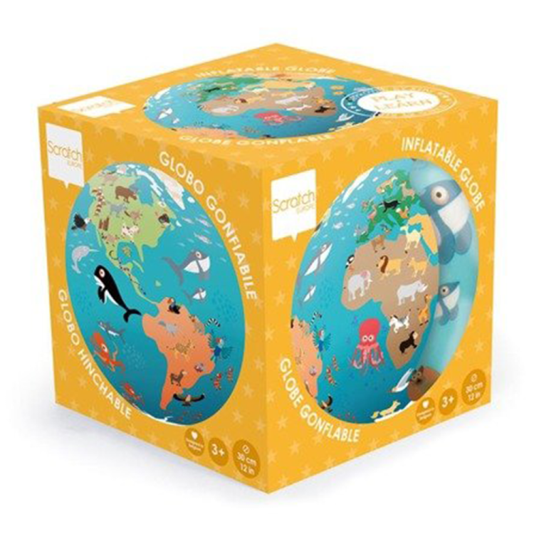 Scratch, Piłka dmuchana Mapa Świata 40 cm - księgarnia Natuli.png