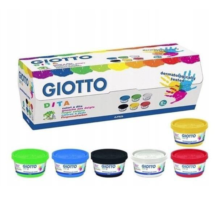 Farby do malowania palcami 6 kolorów GIOTTO - księgarnia Natuli.jpg.png