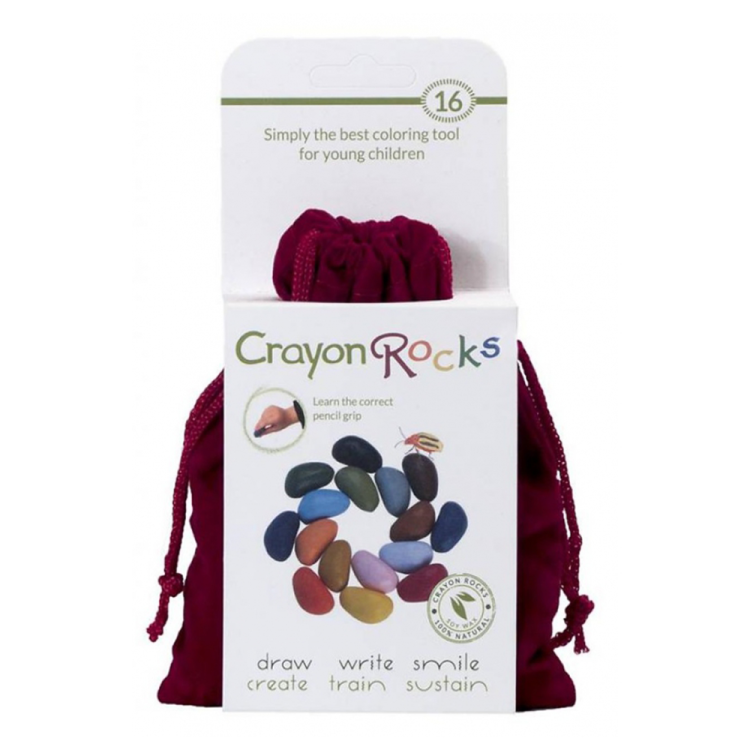 Kredki Crayon Rocks w aksamitnym woreczku - 16 kolorów - księgarnia Natuli.png