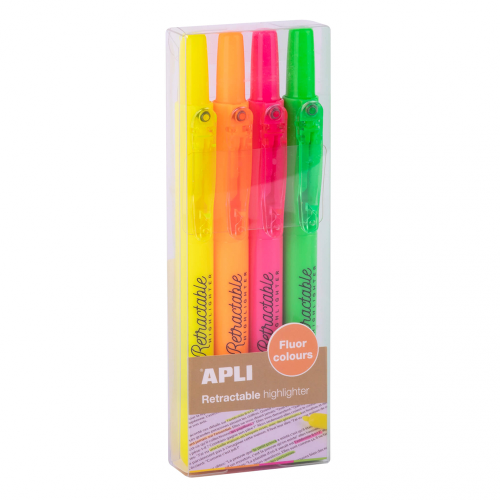 Zakreślacze wysuwane Apli Kids - 4 fluorescencyjne kolory.png
