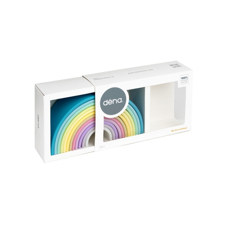DENA Duża Silikonowa Tęcza Pastel - 12 elementów_23.jpg