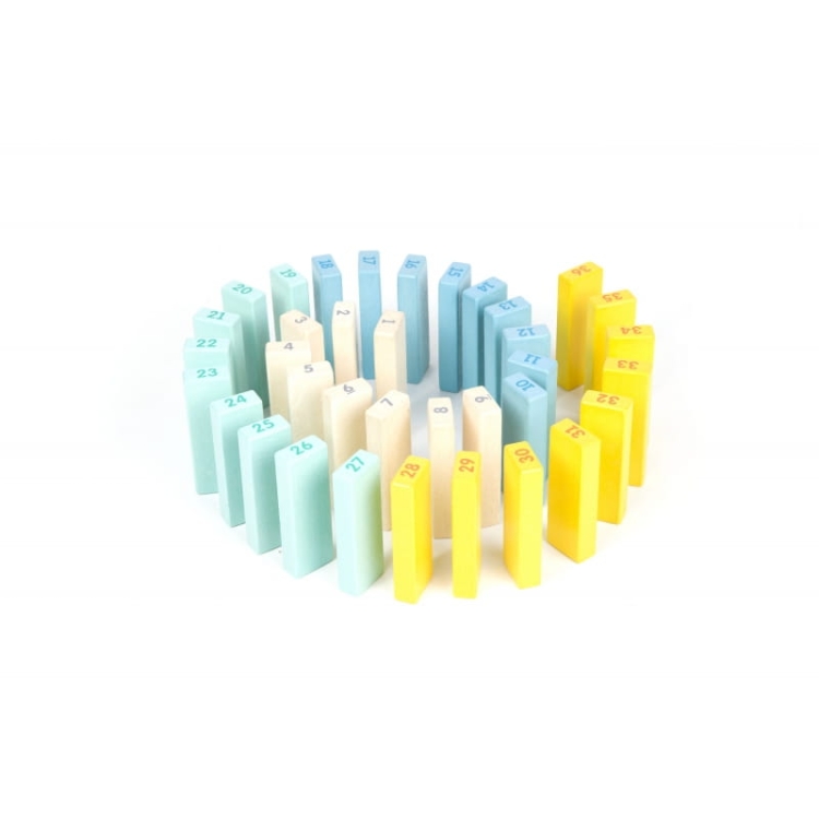CLASSIC WORLD Drewniana Gra Zręcznościowa Wieża Kostki Domino Zestaw Deluxe_5.jpg
