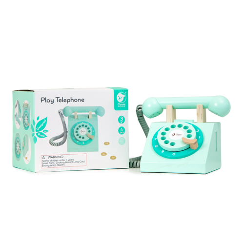 CLASSIC WORLD Klasyczny Drewniany Telefon dla Dzieci.png