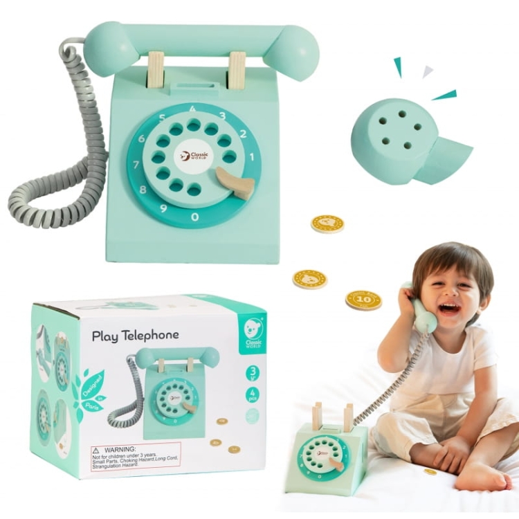 CLASSIC WORLD Klasyczny Drewniany Telefon dla Dzieci_8.jpg