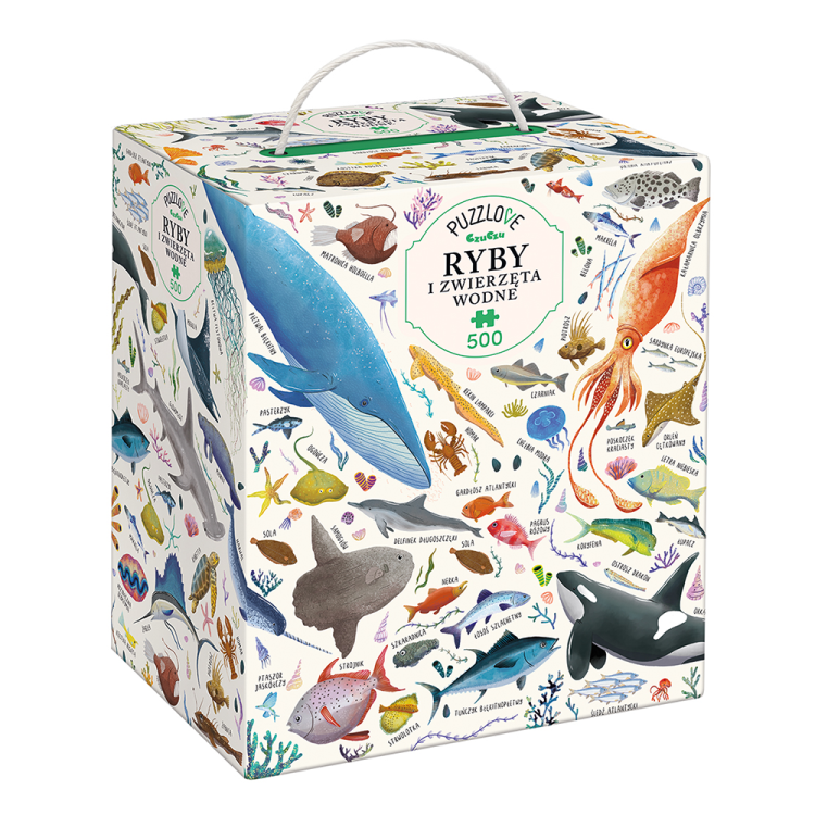 Puzzle 500 Puzzlove rodzinne Ryby i zwierzęta wodne CzuCzu.png