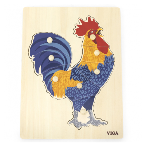 Drewniane Puzzle Montessori Kogut z Pinezkami.png