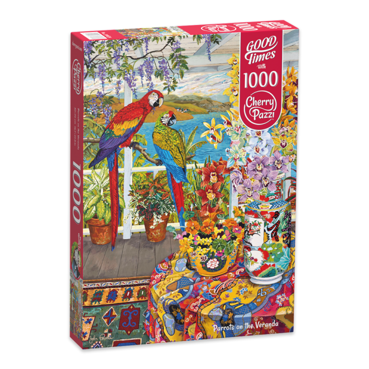 Puzzle 1000 CherryPazzi Parrots on the Veranda.png