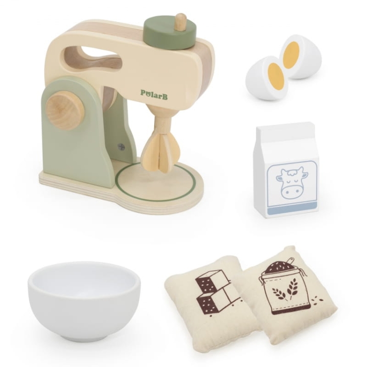 VIGA PolarB Drewniany Mikser Kuchenny Zielony + Akcesoria_8.jpg