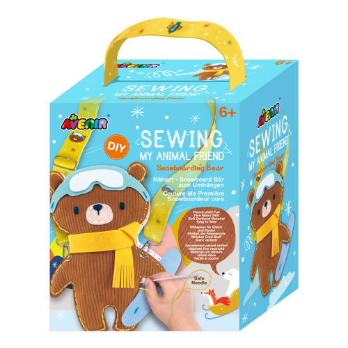 Zestaw do szycia Snowboarding Bear.png