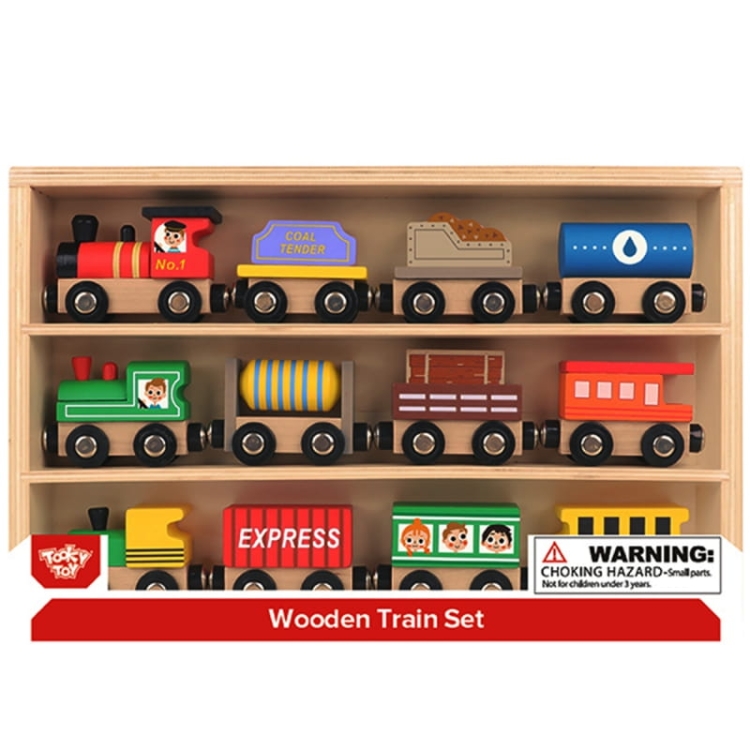 Tooky Toy Drewniane Pojazdy Wagoniki na Magnes5.jpg