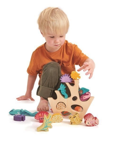 Drewniana gra zręcznościowa - Mieszkańcy rafy, Tender Leaf Toys3.jpg