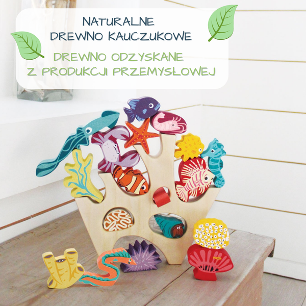 Drewniana gra zręcznościowa - Mieszkańcy rafy, Tender Leaf Toys4.png
