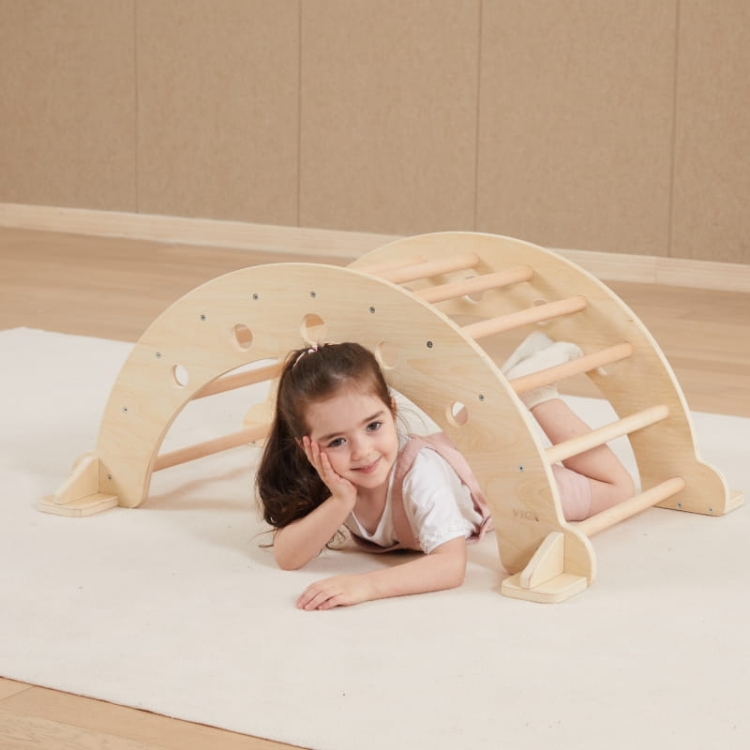 VIGA Drewniany Bujak Naturalny Montessori3.jpg