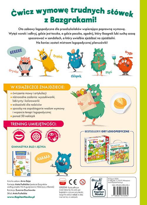 Bazgraki mówią trudne słowa. Ćwiczenia logopedyczne. Bazgraki2.png