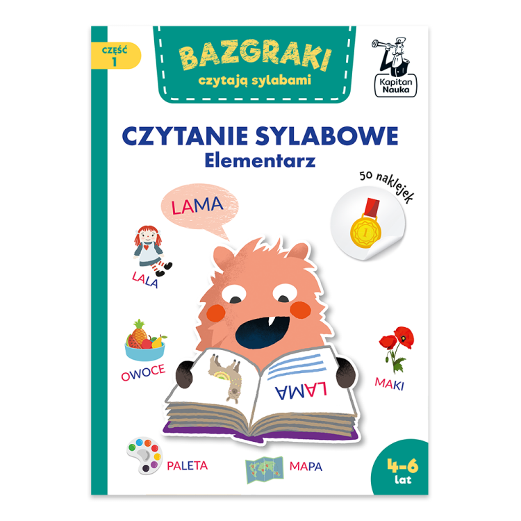 Bazgraki czytają sylabami. Czytanie sylabowe. Elementarz. Bazgraki. Część 1.png