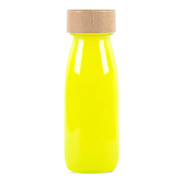 Petit Boum, Butelka sensoryczna FLOAT NEON żółta.png