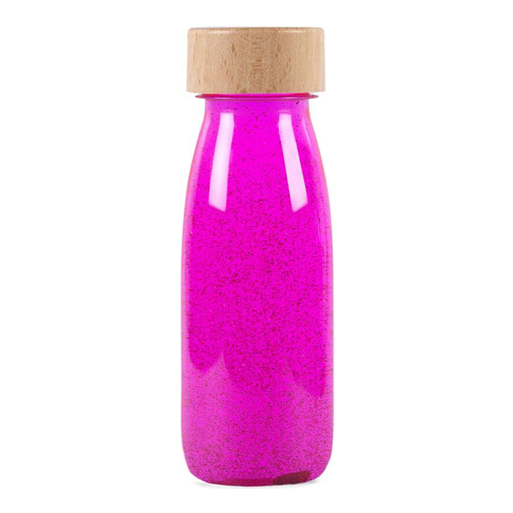 Petit Boum, Butelka sensoryczna FLOAT NEON różowa.png