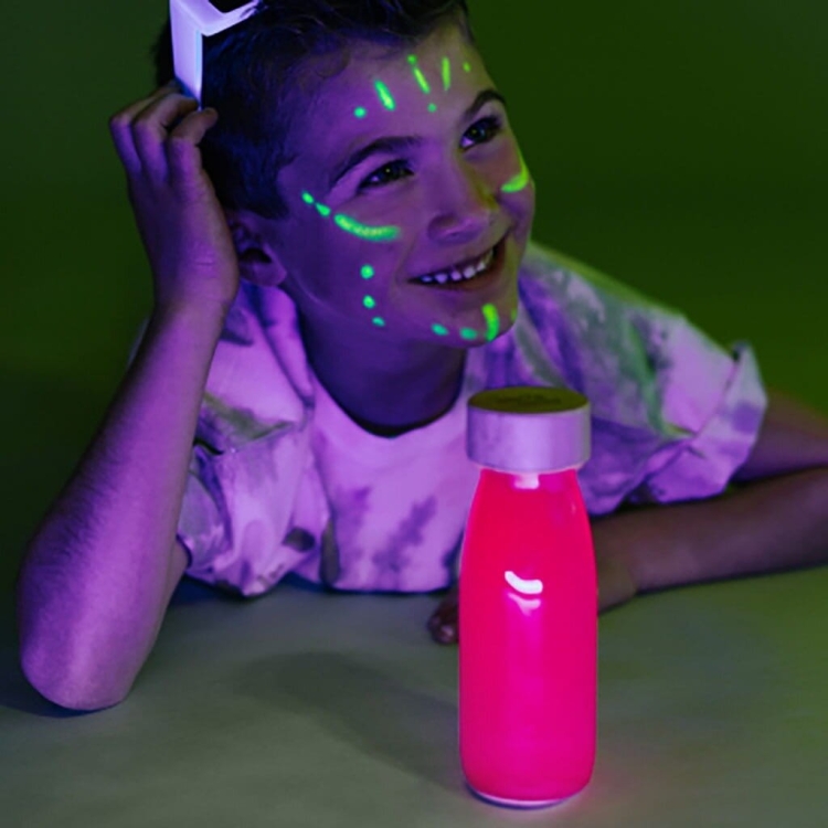 Petit Boum, Butelka sensoryczna FLOAT NEON różowa3.jpg