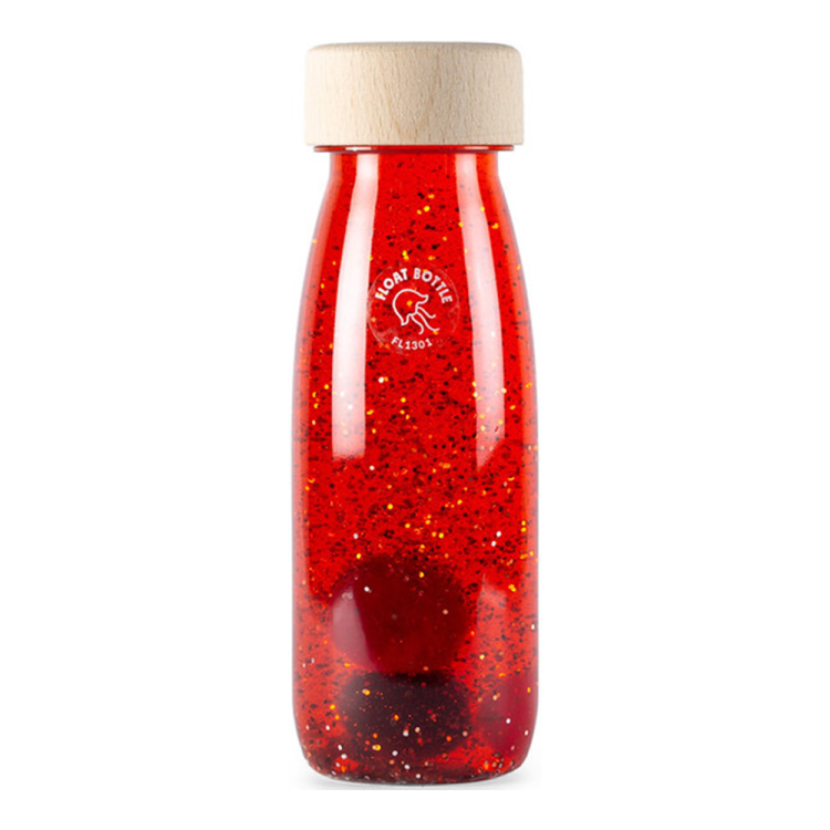 Petit Boum, Butelka sensoryczna FLOAT czerwona.png