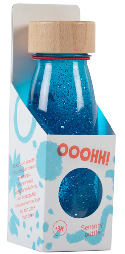 Petit Boum, Butelka sensoryczna FLOAT niebieska2.png