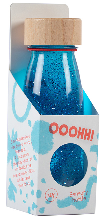 Petit Boum, Butelka sensoryczna FLOAT niebieska2.png