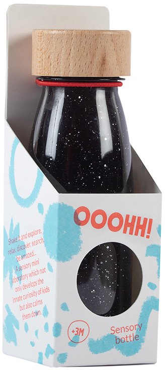 Petit Boum, Butelka sensoryczna FLOAT czarna2.png