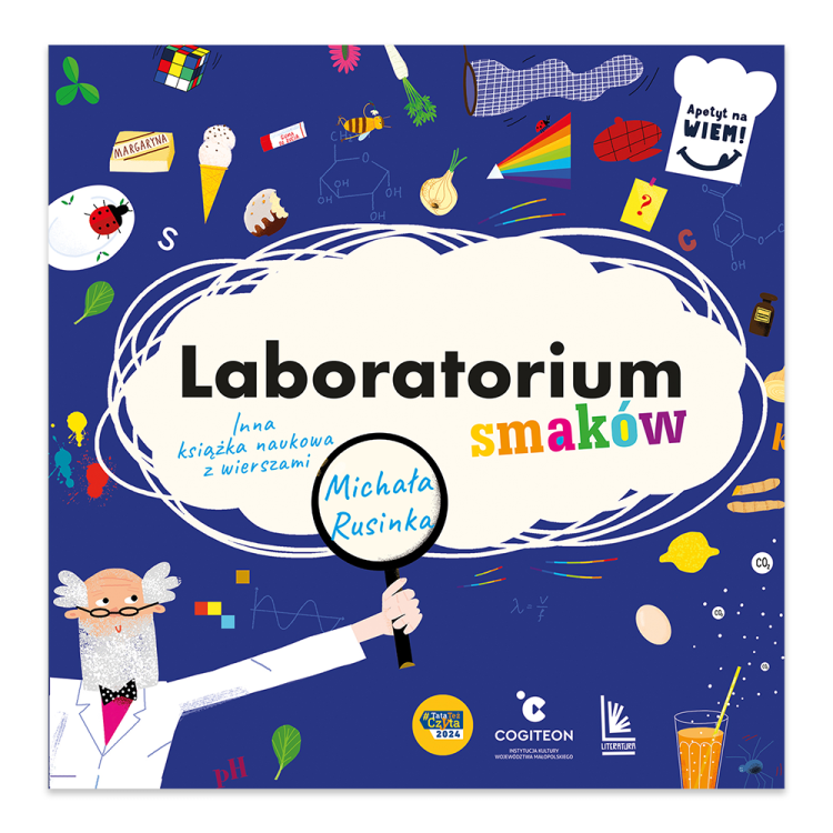 Laboratorium smaków. Inna książka naukowa z wierszami Michała Rusinka. Apetyt na Wiem!.png