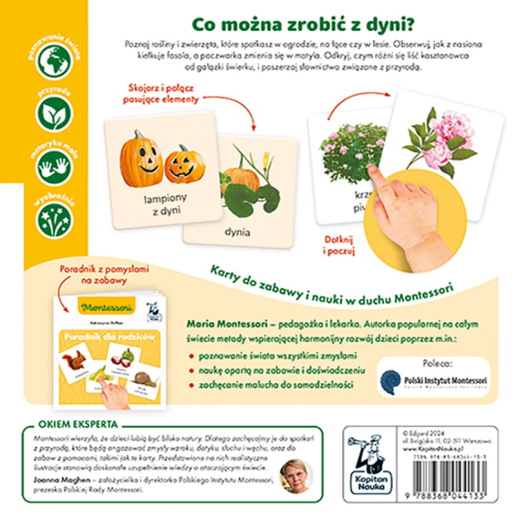 Montessori. Przyroda tu i tam. Karty sensoryczne z książeczką. Kapitan Nauka3.jpg