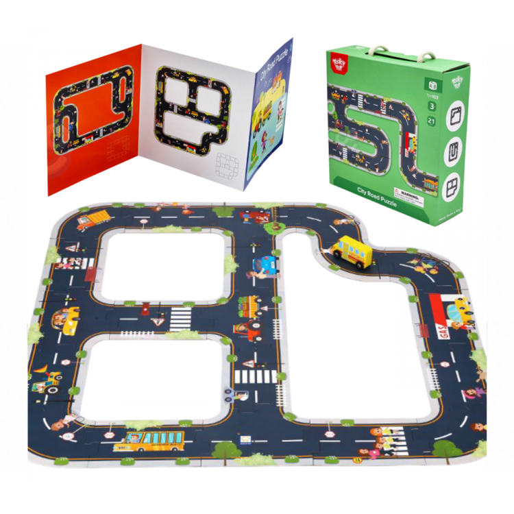 TOOKY TOY Puzzle Autostrada Makieta + 3 Samochodziki.png