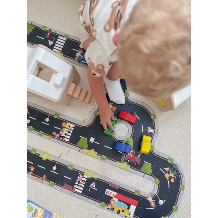 TOOKY TOY Droga Puzzle dla Dzieci Autostrada Makieta 21 el. Certyfikat FSC7.jpg