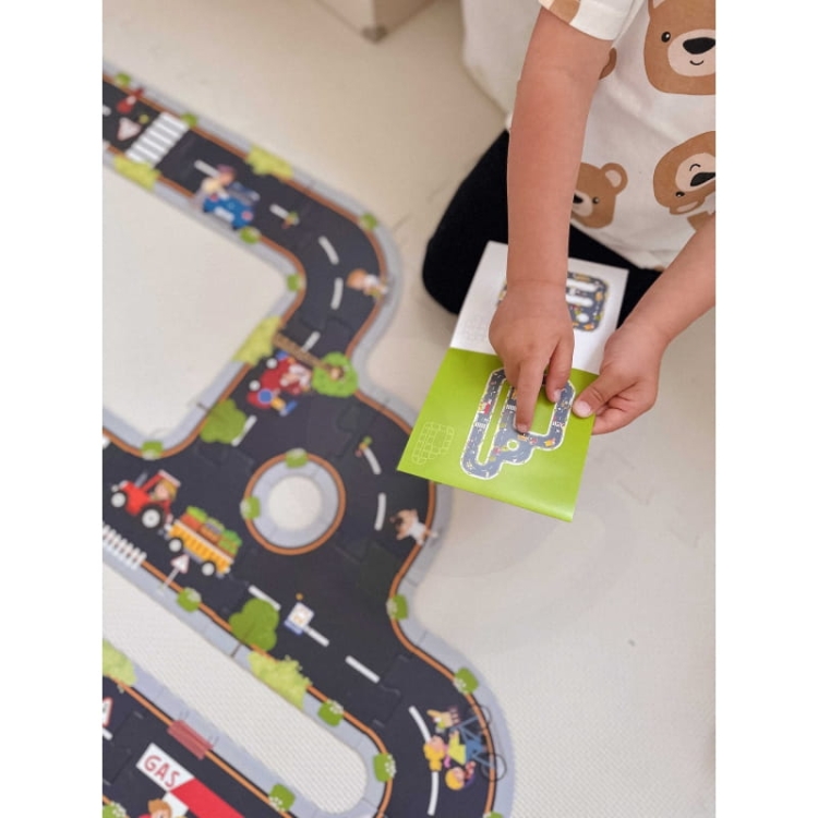 TOOKY TOY Droga Puzzle dla Dzieci Autostrada Makieta 21 el. Certyfikat FSC11.jpg