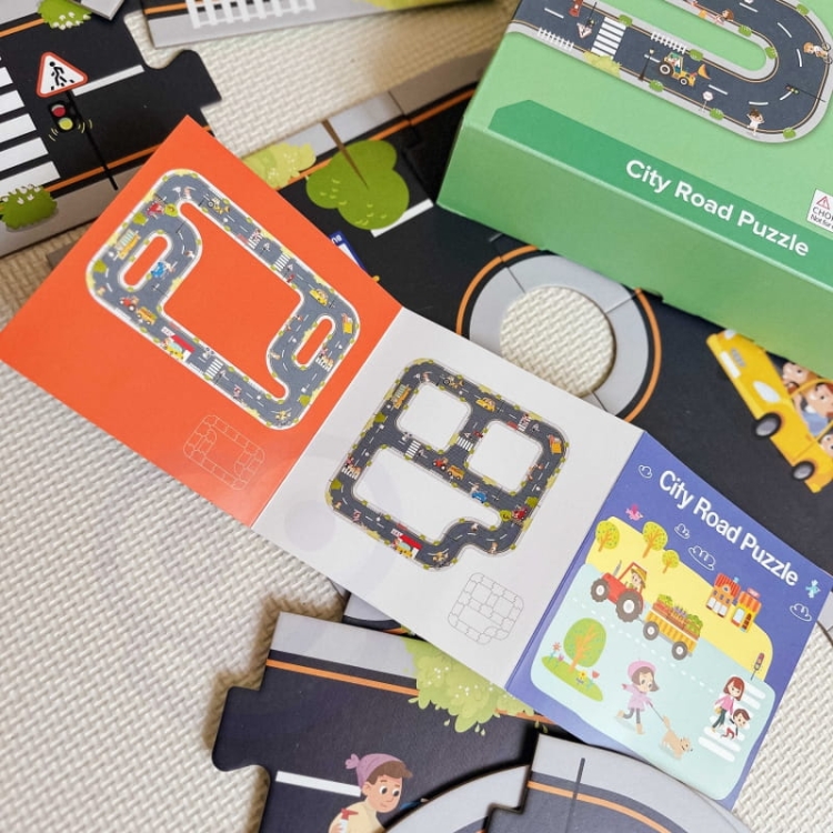TOOKY TOY Droga Puzzle dla Dzieci Autostrada Makieta 21 el. Certyfikat FSC12.jpg
