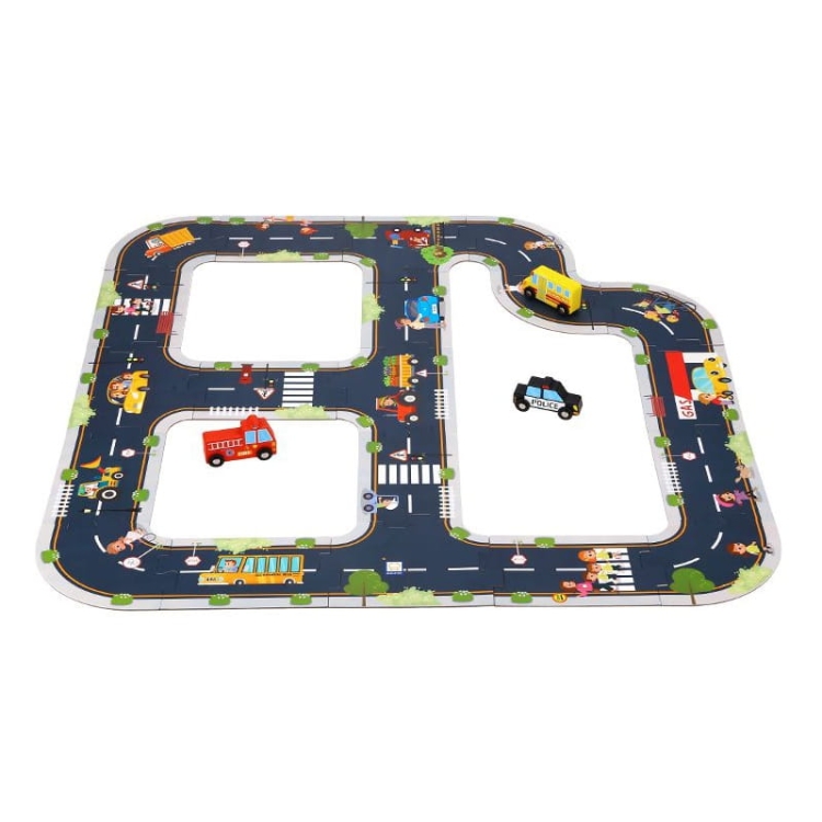 TOOKY TOY Droga Puzzle dla Dzieci Autostrada Makieta 21 el. Certyfikat FSC14.jpg