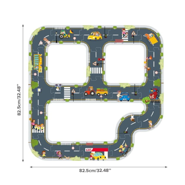 TOOKY TOY Droga Puzzle dla Dzieci Autostrada Makieta 21 el. Certyfikat FSC15.jpg