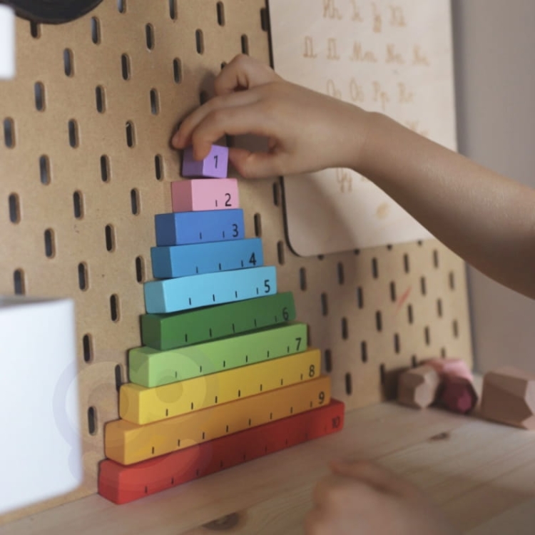 Tooky Toy Edukacyjne Pudełko Montessori Układanka Liczydło Tablica Pogody 6w1 od 3 Lat10.jpg
